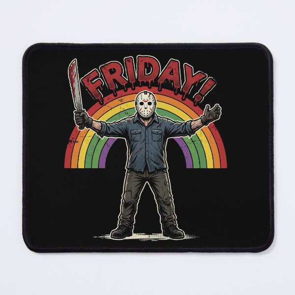Item preview, Friday Summer Slasher Horror Retro Rainbow Halloween Spooky designed and sold by AdyKurniawan.