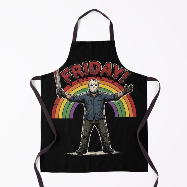 Item preview, Friday Summer Slasher Horror Retro Rainbow Halloween Spooky designed and sold by AdyKurniawan.
