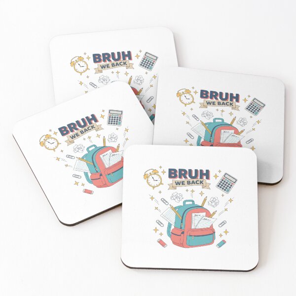Item preview, Bruh We Back Funny Back to School Backpack Teacher Student Retro Graphic T-Shirt designed and sold by FestivityFinds.