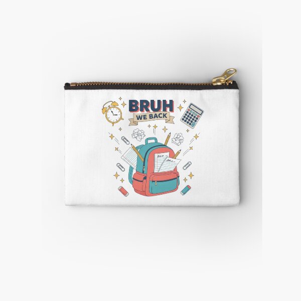 Item preview, Bruh We Back Funny Back to School Backpack Teacher Student Retro Graphic T-Shirt designed and sold by FestivityFinds.