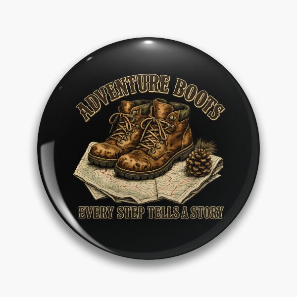 Item preview, Adventure Boots Vintage Hiking Outdoor designed and sold by rp-art.