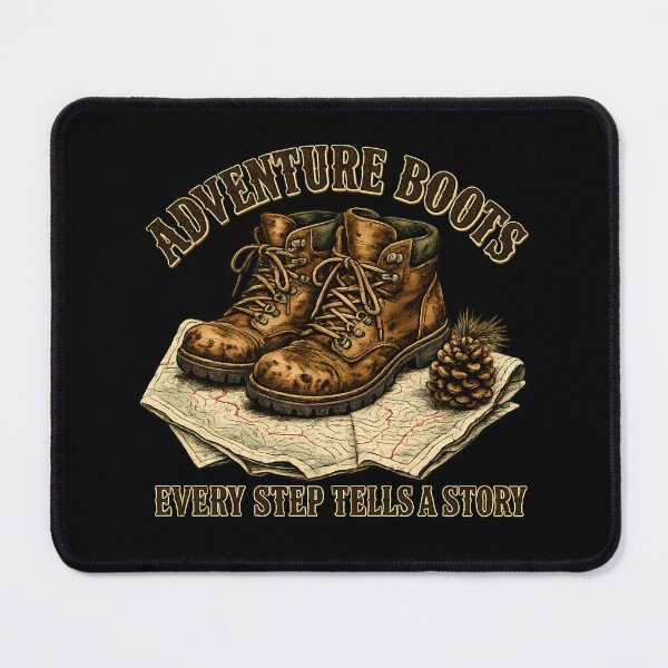 Item preview, Adventure Boots Vintage Hiking Outdoor designed and sold by rp-art.
