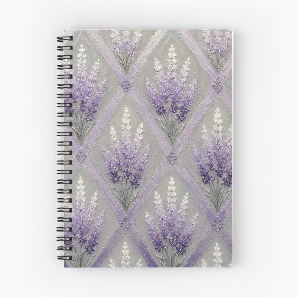 Item preview, Lavender Diamond Lattice Impasto Oil Painting Pattern designed and sold by ChubbyGoong.