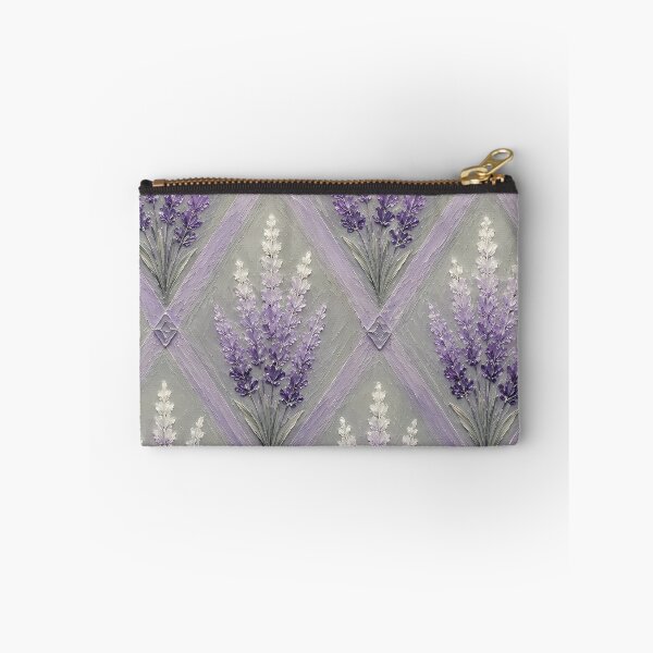 Item preview, Lavender Diamond Lattice Impasto Oil Painting Pattern designed and sold by ChubbyGoong.