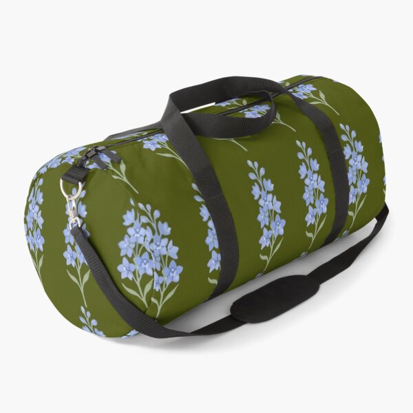 Item preview, Blue Lupin Pattern on Olive Green Seamless Floral. designed and sold by Jyoti-Quotes.