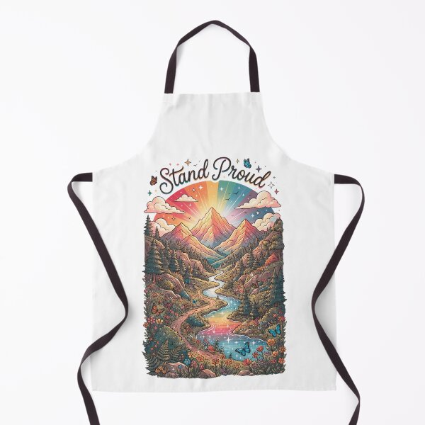 Item preview, Stand Proud - Rainbow Mountain Valley Pride Illustration designed and sold by DesignsCreative.