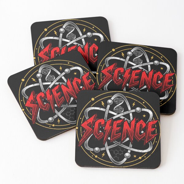 Item preview,  Heavy Metal Science Retro Thrash Font Atom DNA Nerd Graphic designed and sold by AdyKurniawan.