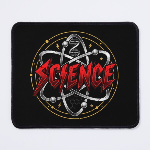 Item preview, Heavy Metal Science Retro Thrash Font Atom DNA Nerd Graphic designed and sold by AdyKurniawan.