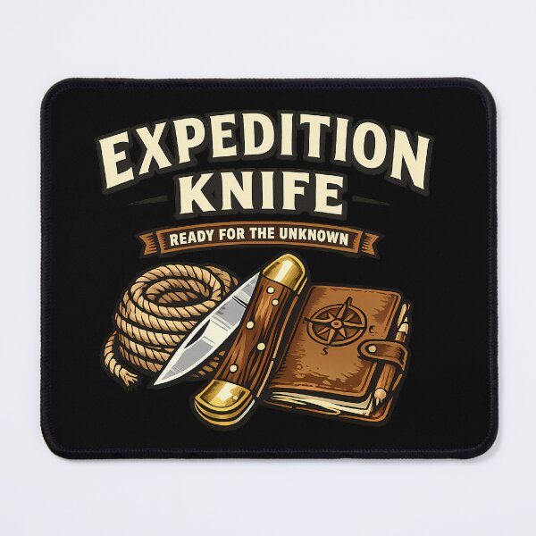 Item preview, Expedition Knife Vintage Outdoor Adventure designed and sold by rp-art.