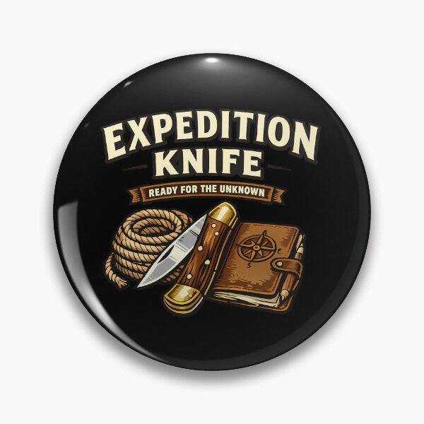 Item preview, Expedition Knife Vintage Outdoor Adventure designed and sold by rp-art.
