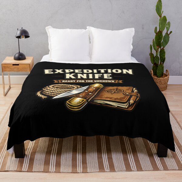 Item preview, Expedition Knife Vintage Outdoor Adventure designed and sold by rp-art.