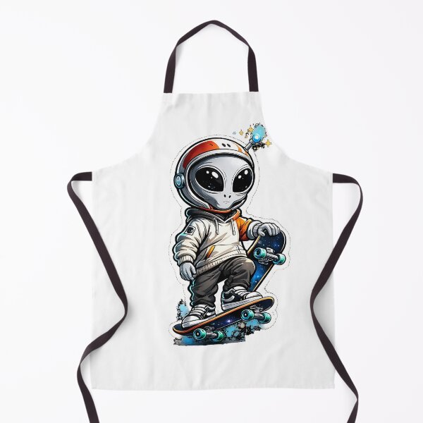 Item preview, Skater Alien in Astronaut Helmet designed and sold by Jaideep Walia.