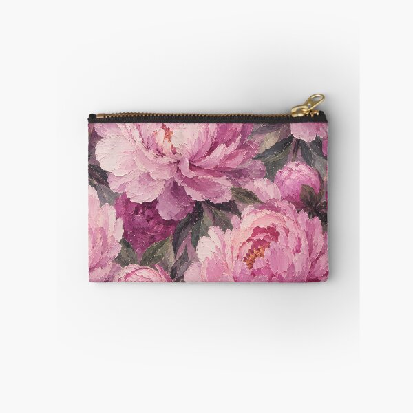 Item preview, Pink Peonies Impasto Oil Painting Floral Pattern designed and sold by ChubbyGoong.