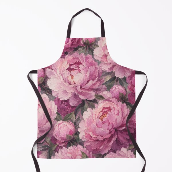 Item preview, Pink Peonies Impasto Oil Painting Floral Pattern designed and sold by ChubbyGoong.