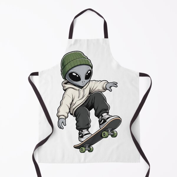 Item preview, Skater Alien in Green Beanie designed and sold by Jaideep Walia.