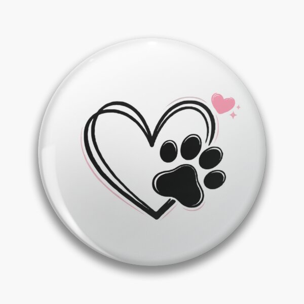 Item preview, Pawprints on My Heart – Cute Dog & Cat Lover Design T-Shirt designed and sold by PawsAndPallette .