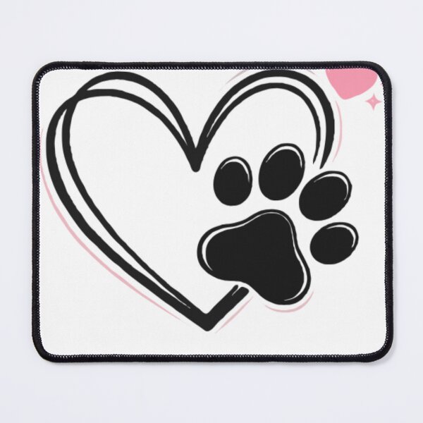 Item preview, Pawprints on My Heart – Cute Dog & Cat Lover Design T-Shirt designed and sold by PawsAndPallette .