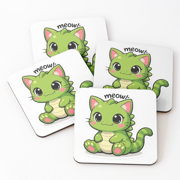 Item preview, Kawaii Dino Cat Hybrid Design designed and sold by Momma'SanityDesign.