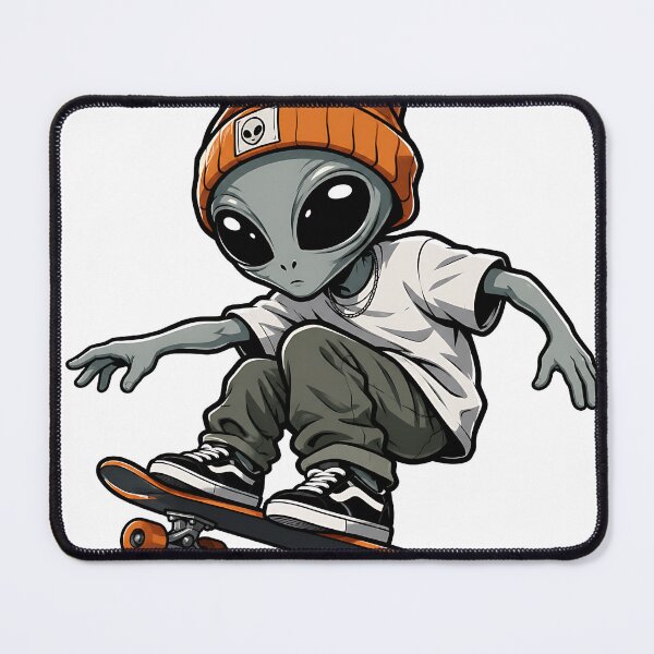 Item preview, Skater Alien in Beanie designed and sold by Jaideep Walia.