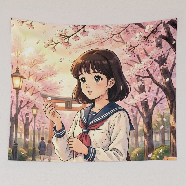 Item preview, Sakura Petals - Classic Romance Anime designed and sold by Dhenin Studio.