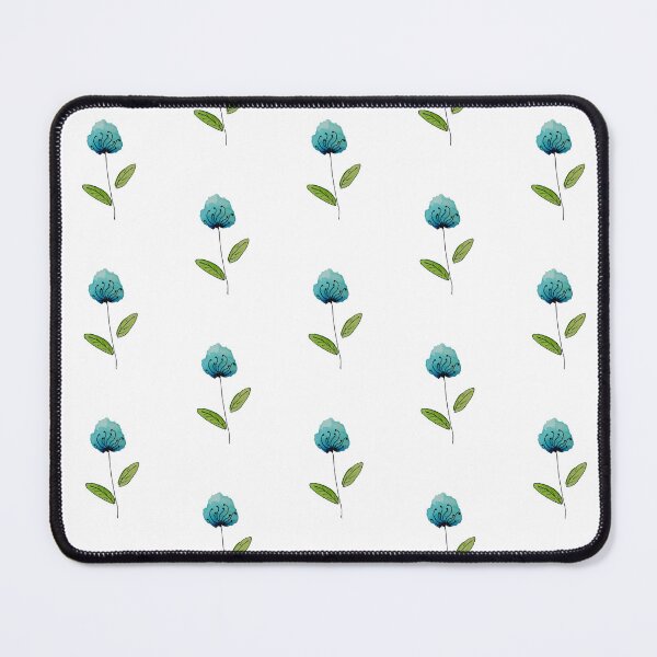 Item preview, Blue Watercolor Wildflower Aesthetic Floral Wall Art designed and sold by Little Bloom Studio.