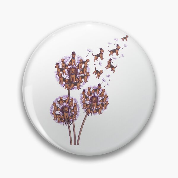 Item preview, Airedale Terrier Dandelion Flower Dog Lover designed and sold by dian-rody-crest.