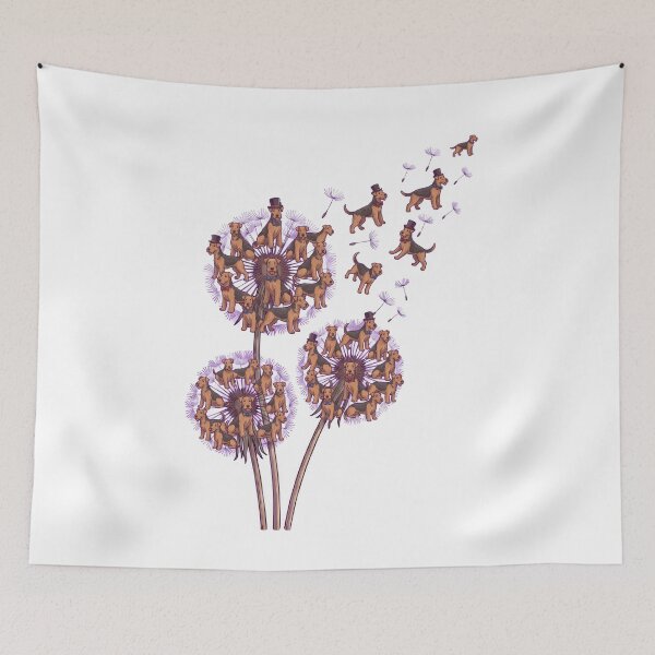 Item preview, Airedale Terrier Dandelion Flower Dog Lover designed and sold by dian-rody-crest.