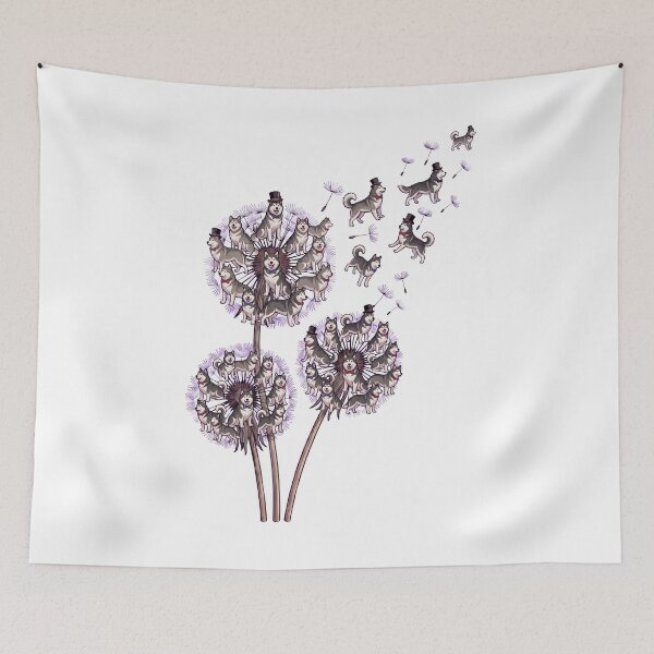 Item preview, Alaskan Malamute Dandelion Flower Dog Lover designed and sold by dian-rody-crest.