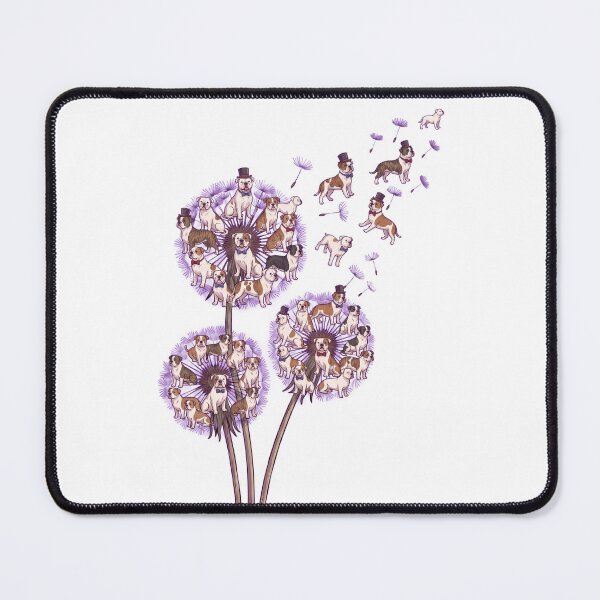Item preview, American Bulldog Dandelion Flower Dog Lover designed and sold by dian-rody-crest.