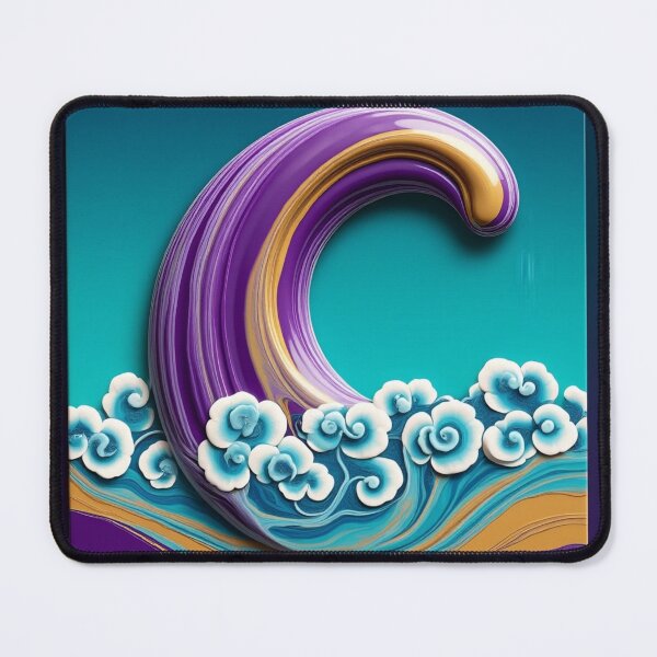 Item preview, Mega Mendung Fluid Batik Abstract Art Print designed and sold by Xenovita.