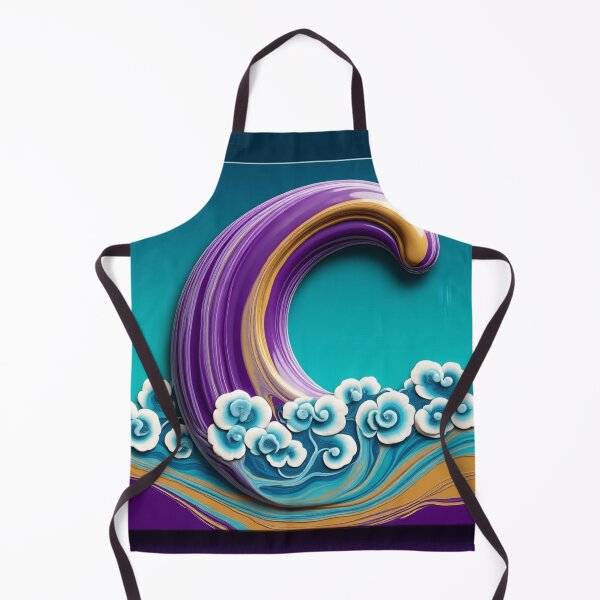 Item preview, Mega Mendung Fluid Batik Resumen Lámina artística designed and sold by Xenovita.