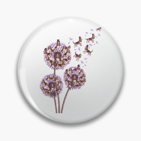 Item preview, Basset Hound Dandelion Flower Dog Lover designed and sold by dian-rody-crest.