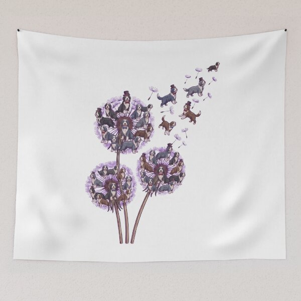 Item preview, Bearded Collie Dandelion Flower Dog Lover designed and sold by dian-rody-crest.