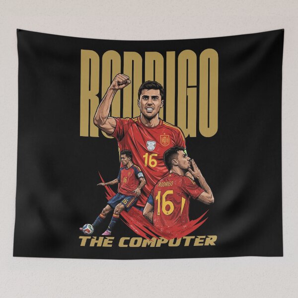 Item preview, Rodrigo The Computer Spanish Football Vexel Art designed and sold by mazyoy.