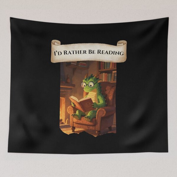 Item preview, I'd Rather Be Reading designed and sold by HideawayMtn.