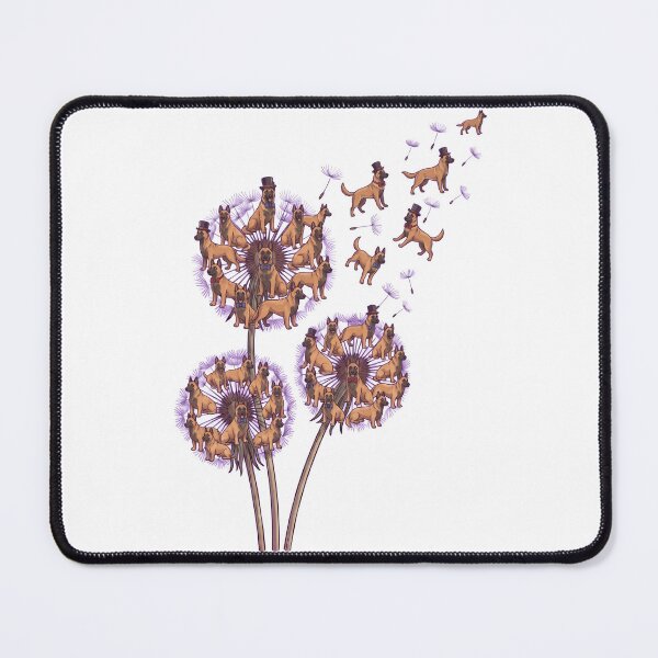Item preview, Belgian Malinois Dandelion Flower Dog Lover designed and sold by dian-rody-crest.