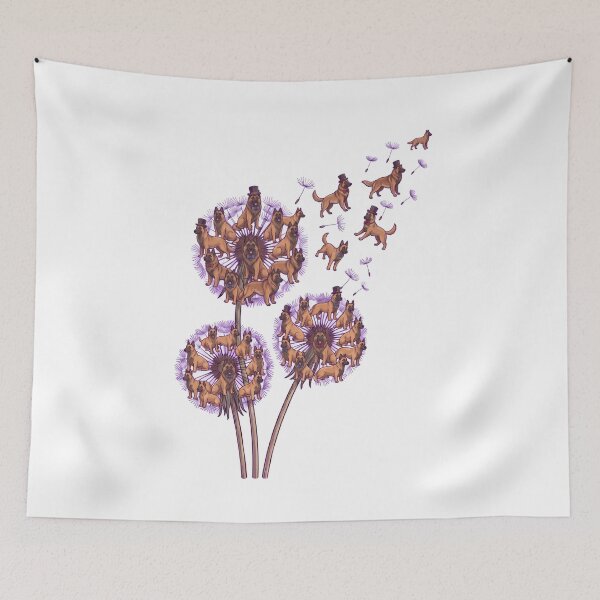 Item preview, Belgian Tervuren Dandelion Flower Dog Lover designed and sold by dian-rody-crest.