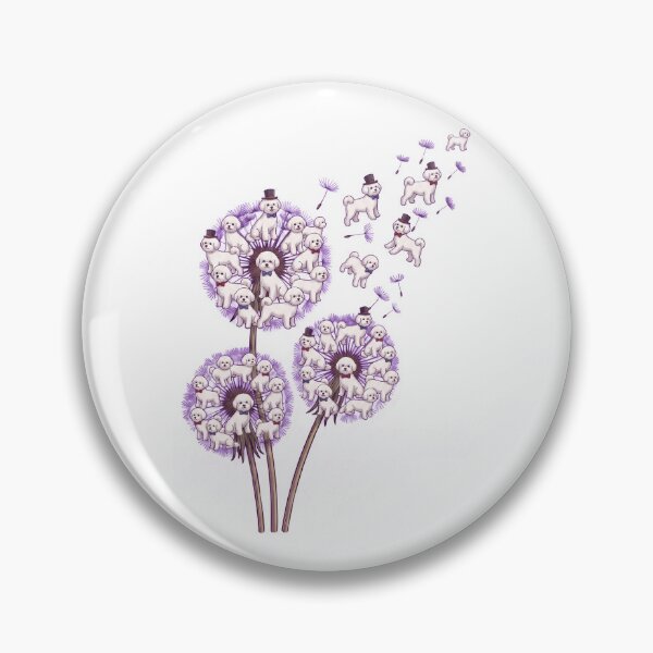Item preview, Bichon Frise Dandelion Flower Dog Lover designed and sold by dian-rody-crest.