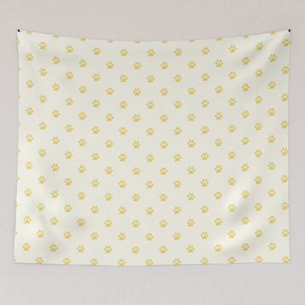 Item preview, Cute Yellow Paw Print Pattern | Minimalist Pet Lover Design | Aesthetic Puppy Paws | Cream and Yellow Paw Prints | Puppy Love Pattern | Dog Paw Seamless Design | Soft Yellow Dog Paws designed and sold by VivaFy.