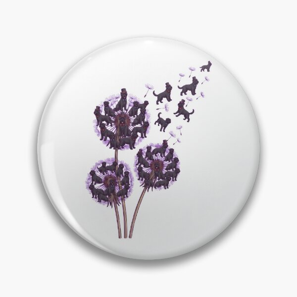 Item preview, Black Russian Terrier Dandelion Flower Dog Lover designed and sold by dian-rody-crest.