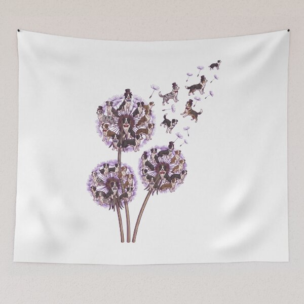Item preview, Border Collie Dandelion Flower Dog Lover designed and sold by dian-rody-crest.