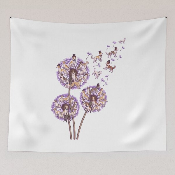 Item preview, Borzoi Dandelion Flower Dog Lover designed and sold by dian-rody-crest.