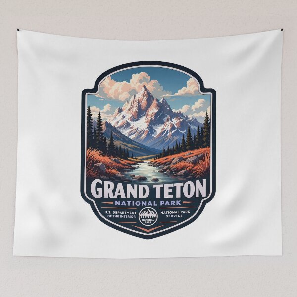 Item preview, Grand Teton National Park designed and sold by FrontierCosmic.