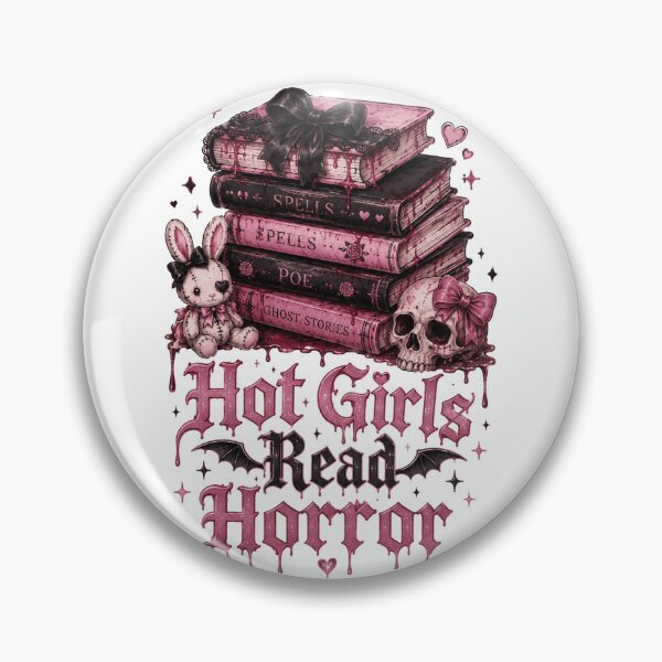 Item preview, Girly Horror Hot Girl Read Horror Books designed and sold by ryanapples2.