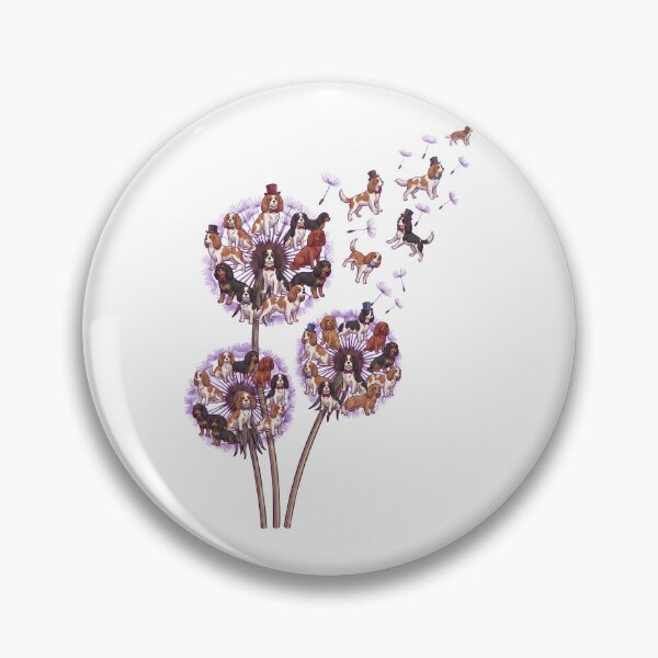 Item preview, Cavalier King Charles Spaniel Dandelion Flower Dog Lover designed and sold by dian-rody-crest.