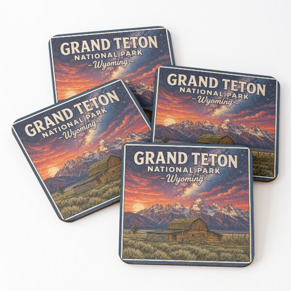 Item preview, Grand Tetons National Park Stamp designed and sold by ryanapples2.
