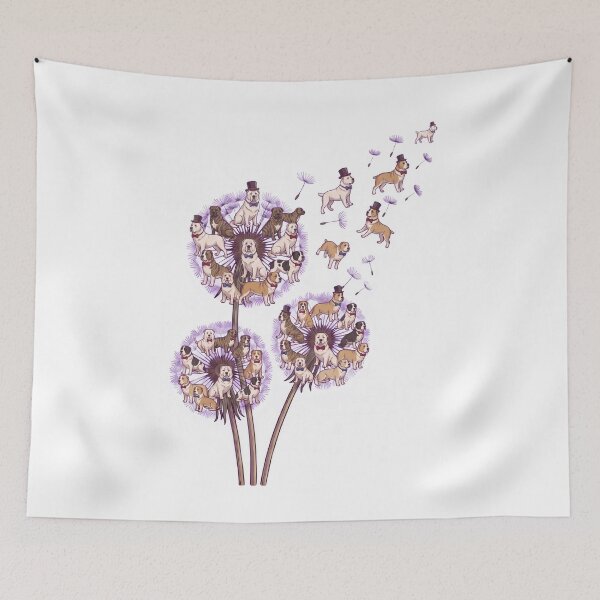 Item preview, Amante de los perros pastores de Asia Central y de la flor de diente de león. designed and sold by dian-rody-crest.
