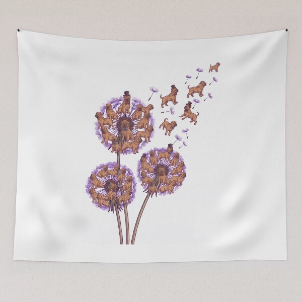 Item preview, Chinese Shar Pei Dandelion Flower Dog Lover designed and sold by dian-rody-crest.
