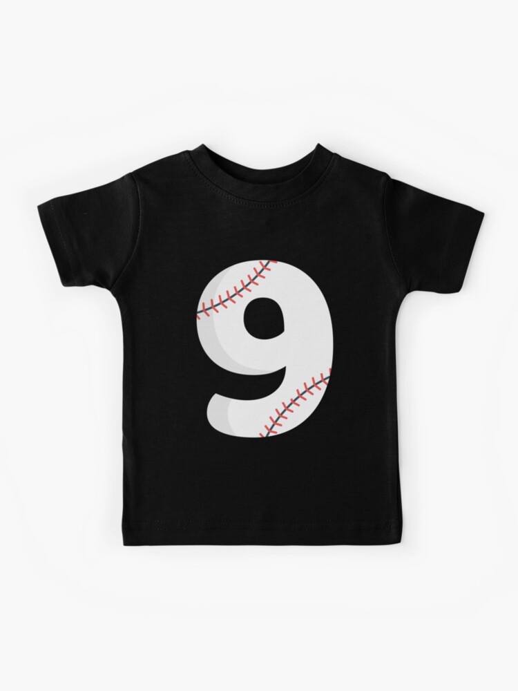 9th Birthday Gift Nine Vintage Baseball 9 Year Old Shirt