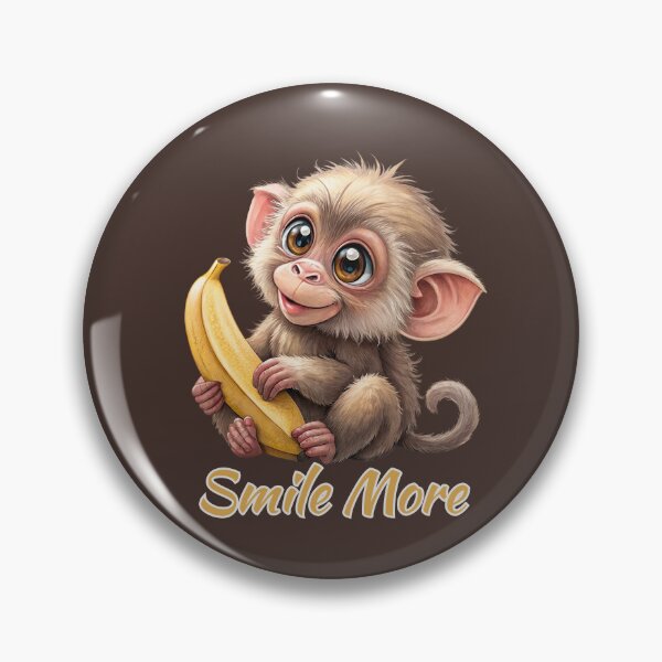Item preview, Cute Baby Monkey Holding a Banana designed and sold by All About DigiCraft by Fedelina.
